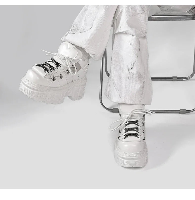 Women's Chunky Retro Platform Ankle Boots