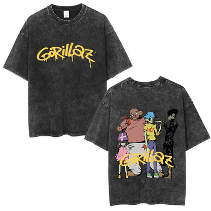 Vintage Gorillaz Punk Graphic T-shirt