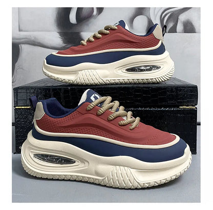 Men's Fashionable Thick Soled Skateboarding Shoes