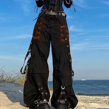 Y2K Punk Denim E-girl Baggy Cargo Pants