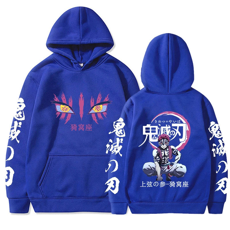 Demon Slayer Anime - Akaza Hoodies
