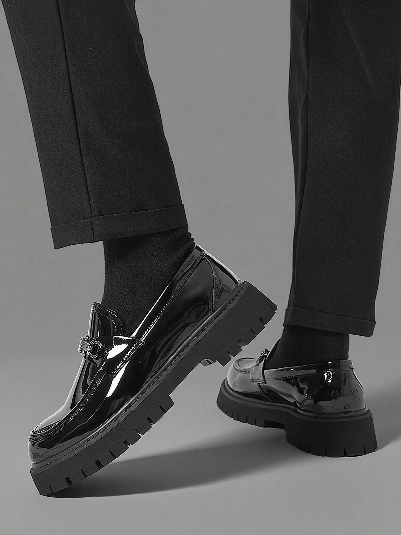 Men's Classic Thick Soled Penny Loafers