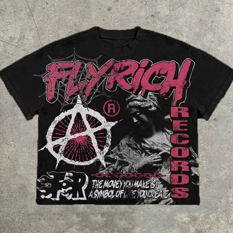 Vintage FlyRich World Graphic T-Shirt