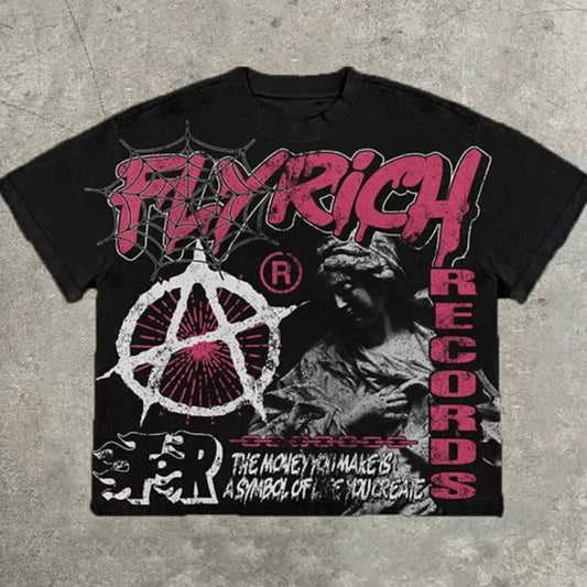 Vintage FlyRich World Graphic T-Shirt