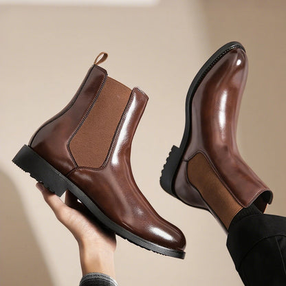 Men's Classic Designer Leather Chelsea Boots