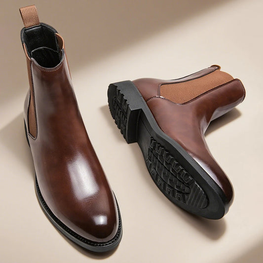 Men's Classic Designer Leather Chelsea Boots