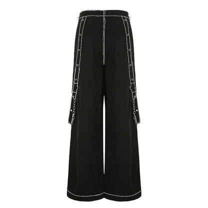 Y2K Punk Denim E-girl Baggy Cargo Pants