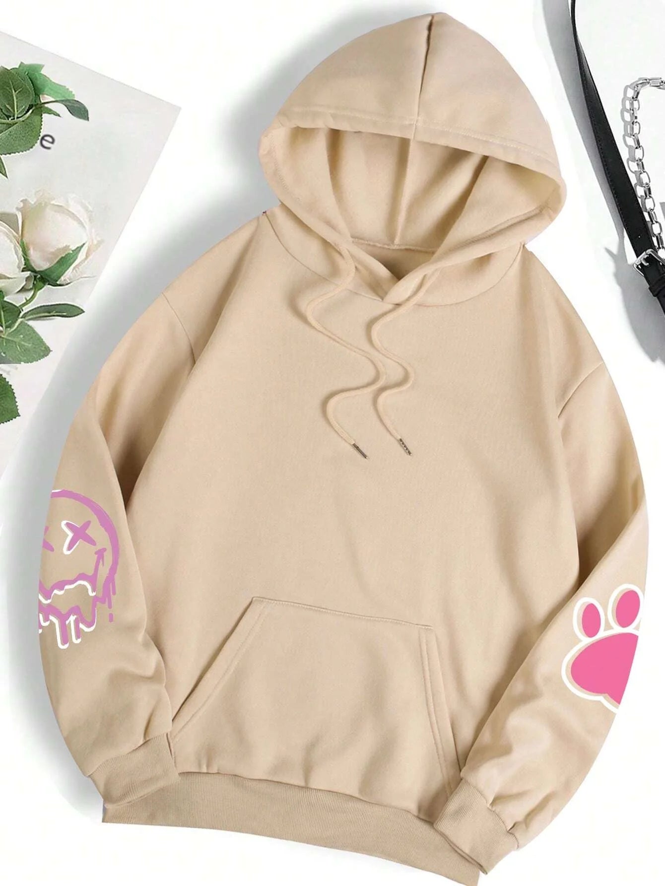 Graphic Bunny Street Fashion Hoodie for Women