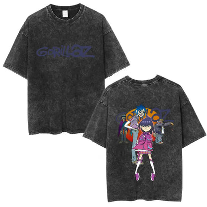 Vintage Gorillaz Punk Graphic T-shirt