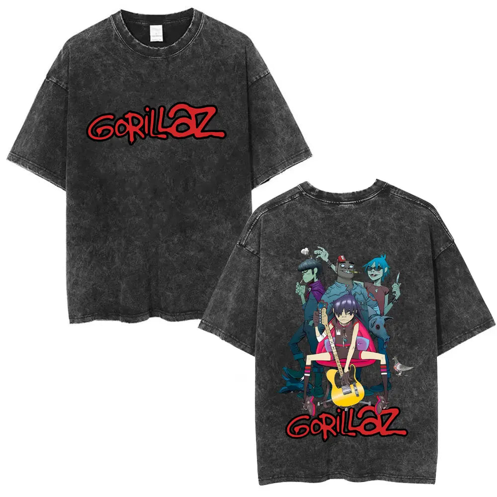 Vintage Gorillaz Punk Graphic T-shirt