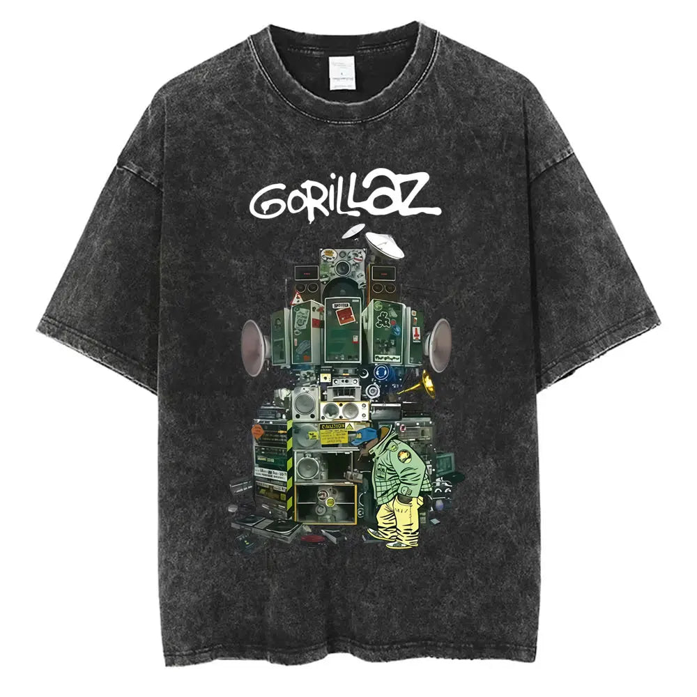 Vintage Gorillaz Punk Graphic T-shirt