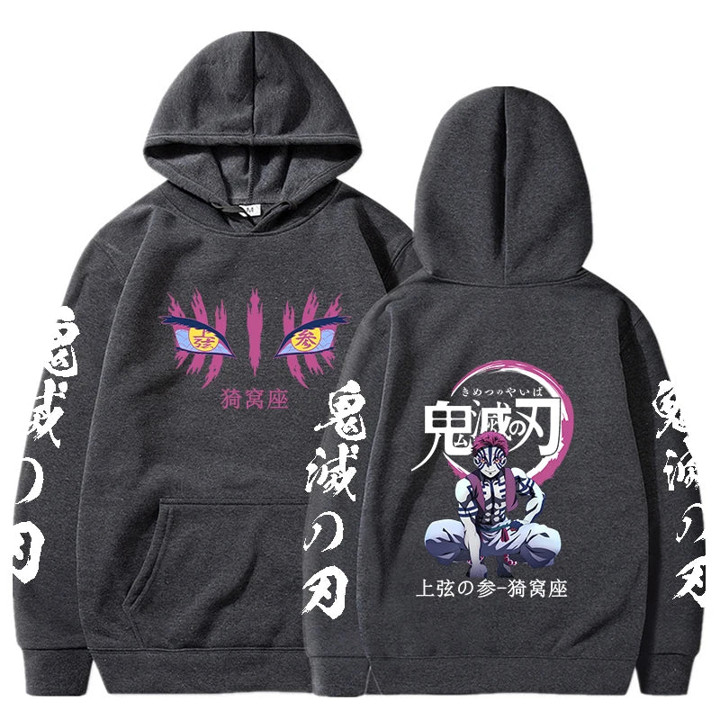 Demon Slayer Anime - Akaza Hoodies