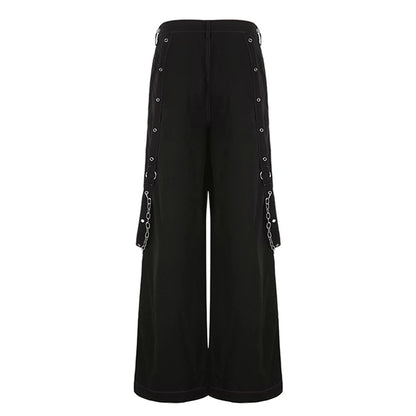 Y2K Punk Denim E-girl Baggy Cargo Pants