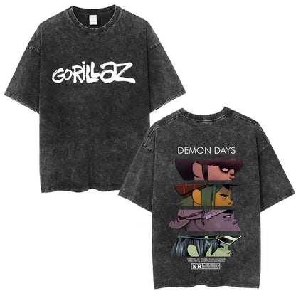 Vintage Gorillaz Punk Graphic T-shirt