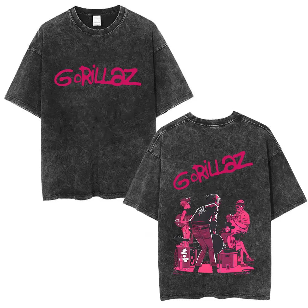 Vintage Gorillaz Punk Graphic T-shirt
