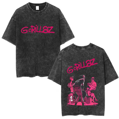 Vintage Gorillaz Punk Graphic T-shirt