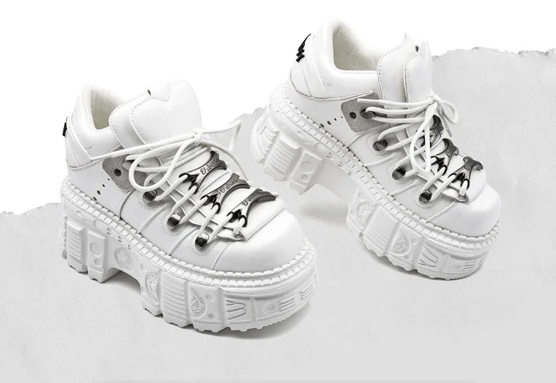 Women's Chunky Retro Platform Ankle Boots