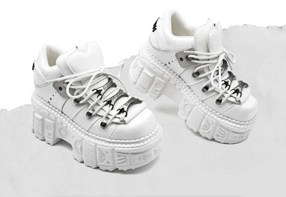 Women's Chunky Retro Platform Ankle Boots