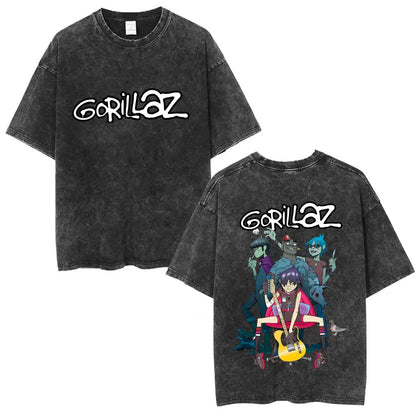Vintage Gorillaz Punk Graphic T-shirt