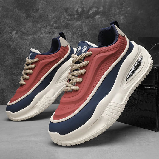 Men's Fashionable Thick Soled Skateboarding Shoes