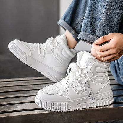 Warm Retro Fur Ankle Boots