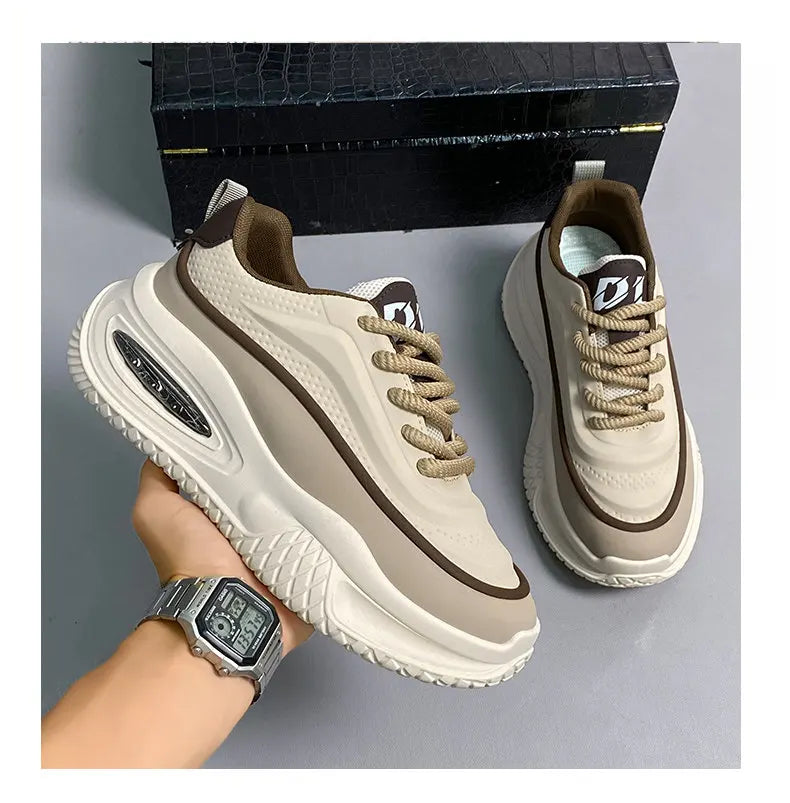 Men's Fashionable Thick Soled Skateboarding Shoes