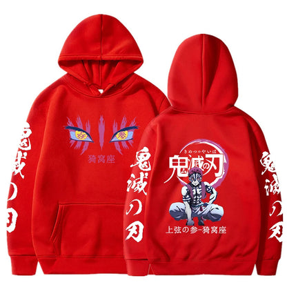 Demon Slayer Anime - Akaza Hoodies