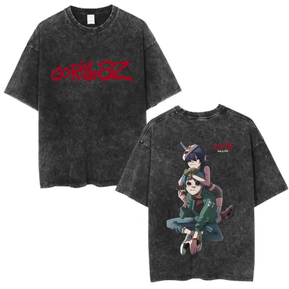 Vintage Gorillaz Punk Graphic T-shirt