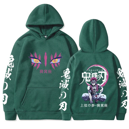 Demon Slayer Anime - Akaza Hoodies
