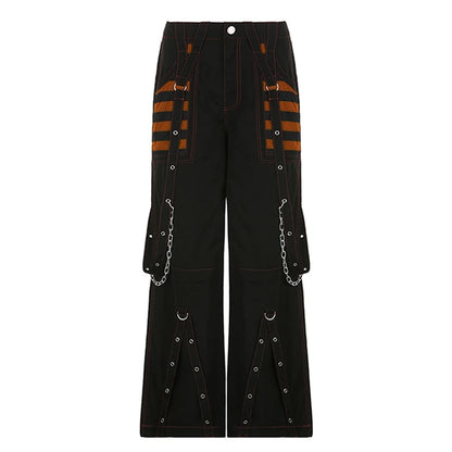 Y2K Punk Denim E-girl Baggy Cargo Pants