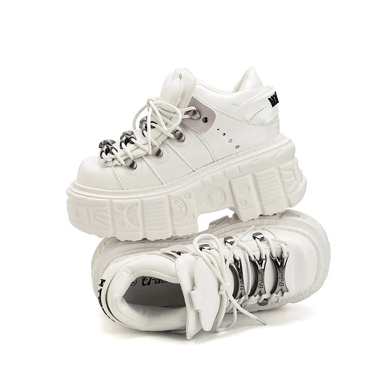 Women's Chunky Retro Platform Ankle Boots