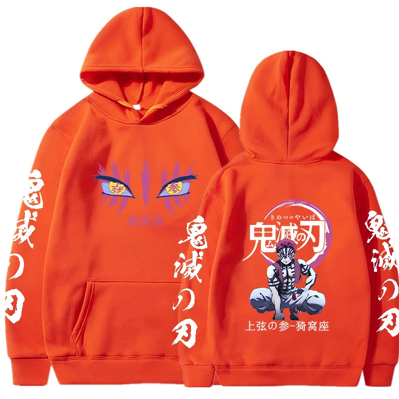 Demon Slayer Anime - Akaza Hoodies
