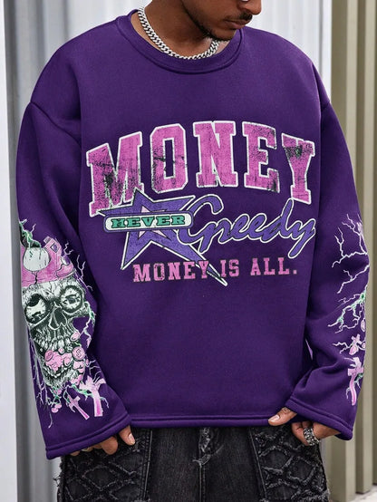 Gothic Lightning Punk Graphic Skull Harajuku Shirt