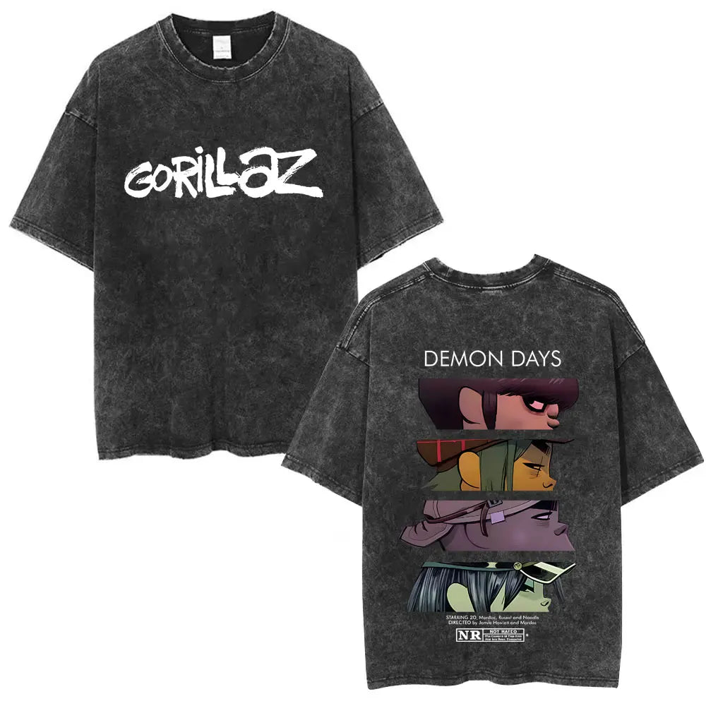 Vintage Gorillaz Punk Graphic T-shirt