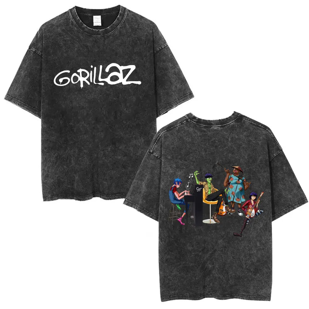 Vintage Gorillaz Punk Graphic T-shirt