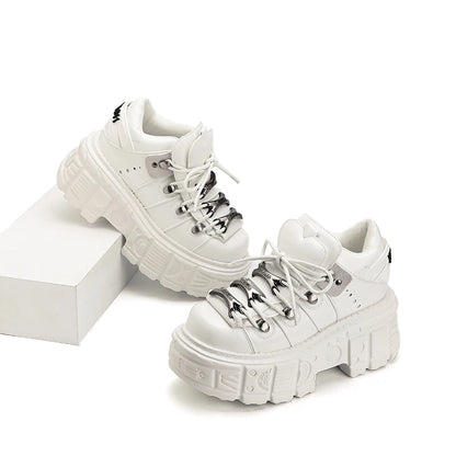 Women's Chunky Retro Platform Ankle Boots