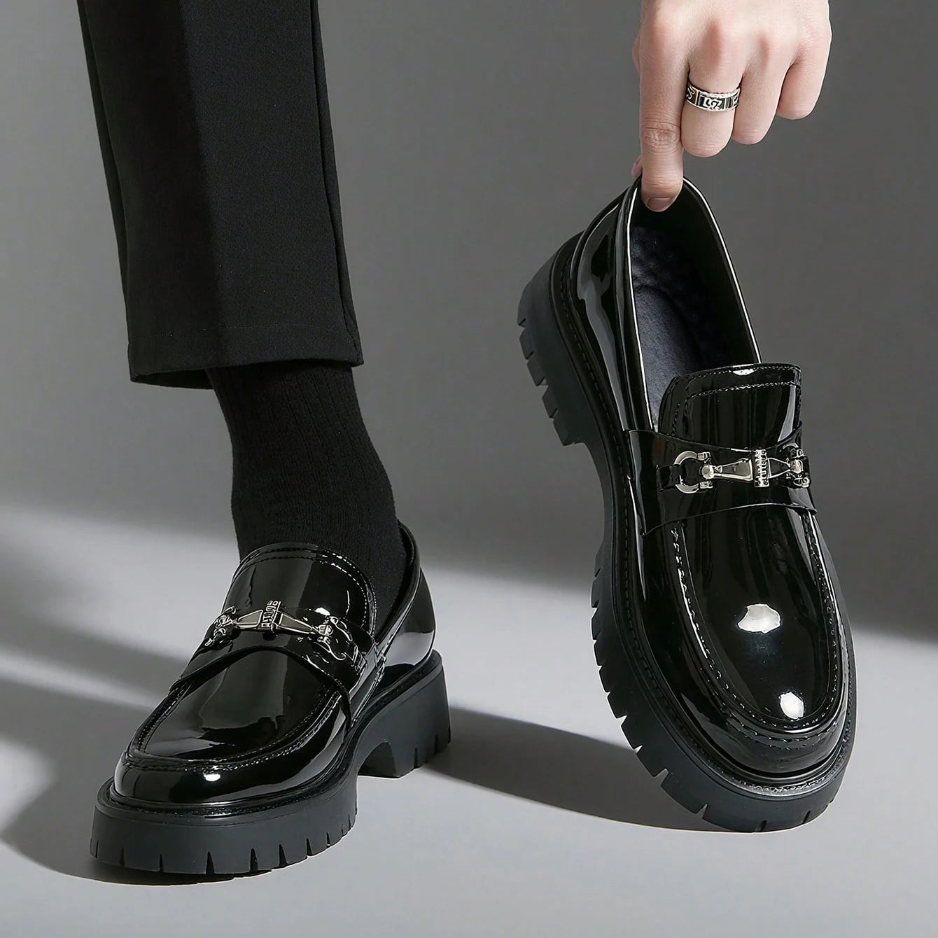 Men's Classic Thick Soled Penny Loafers