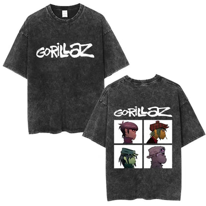 Vintage Gorillaz Punk Graphic T-shirt