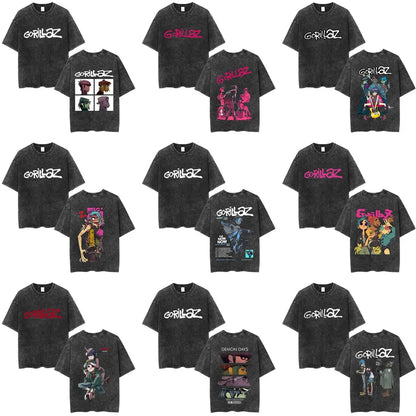 Vintage Gorillaz Punk Graphic T-shirt