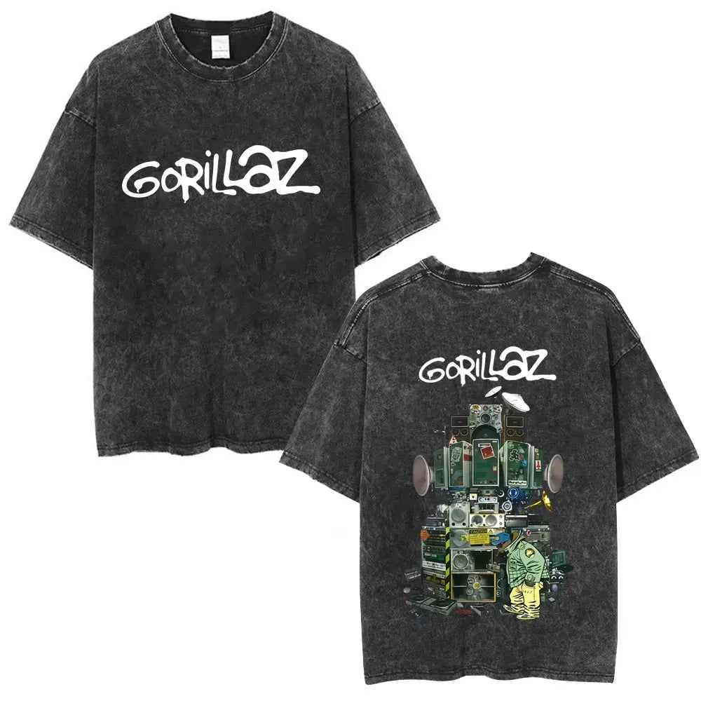 Vintage Gorillaz Punk Graphic T-shirt