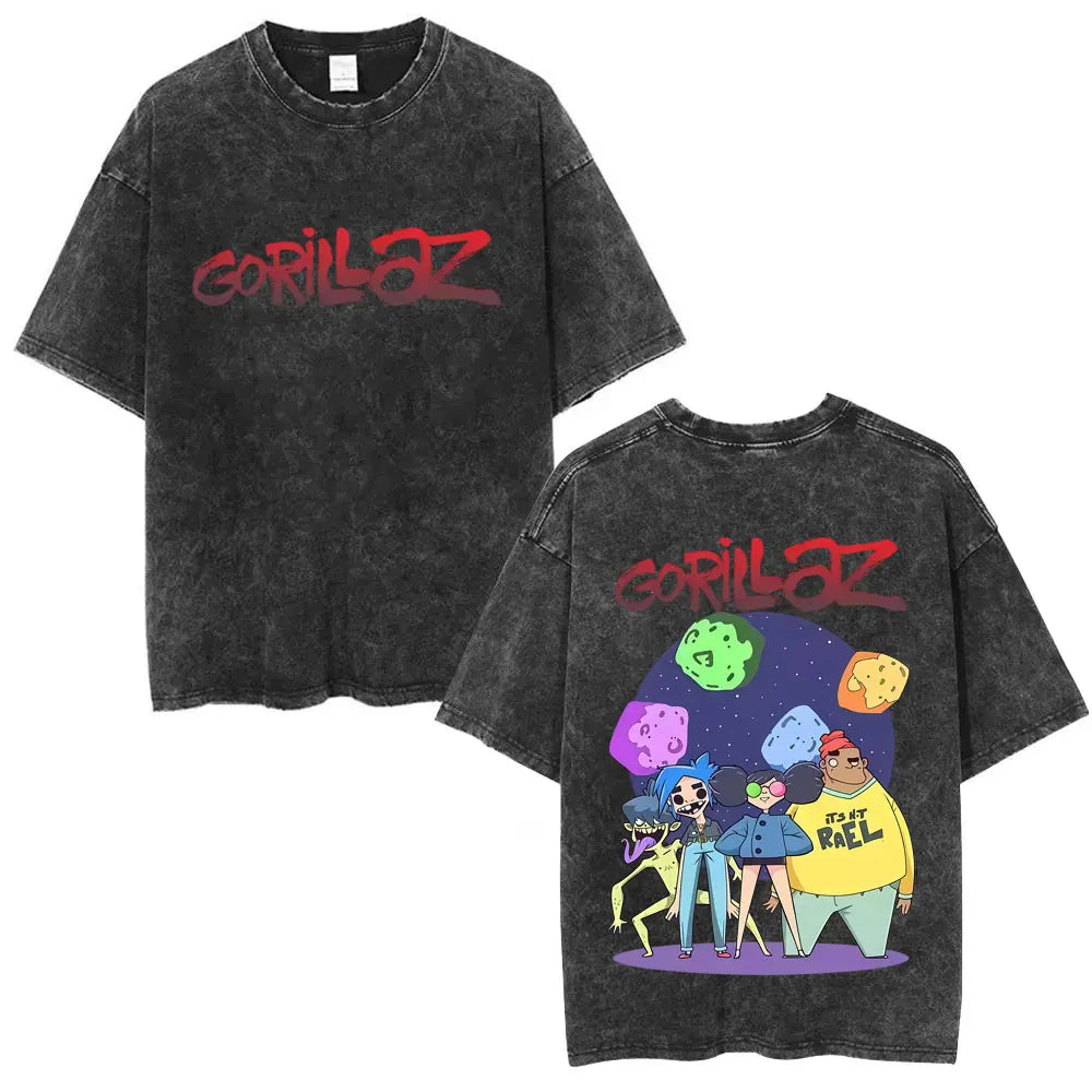 Vintage Gorillaz Punk Graphic T-shirt