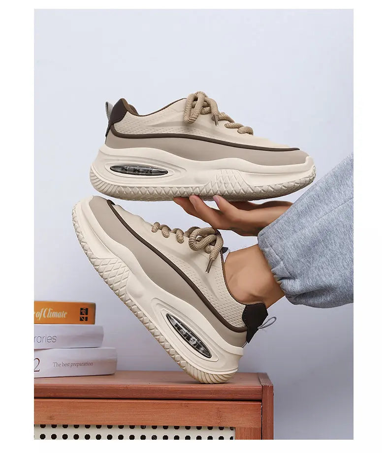 Men's Fashionable Thick Soled Skateboarding Shoes