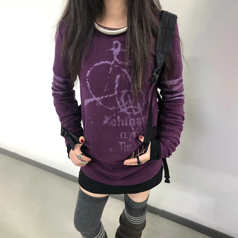 Hot Vintage Harajuku Y2K Gothic Shirt