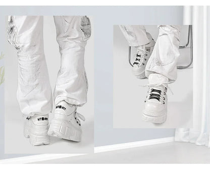 Women's Chunky Retro Platform Ankle Boots